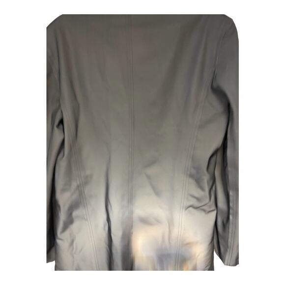 Norma Kamali Oversized Single Breasted Jacket Reflective Stretch Gray Size M/38 - Picture 14 of 14